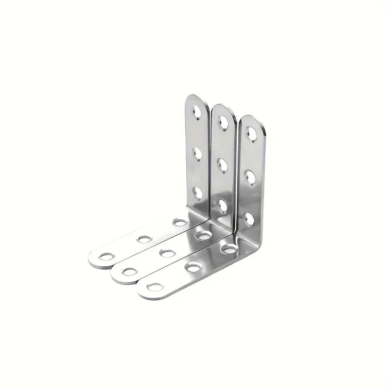 10 Sets hochbelastbare L-förmige Winkelverbinder (70 Stück) - 90° Eckverbinder
