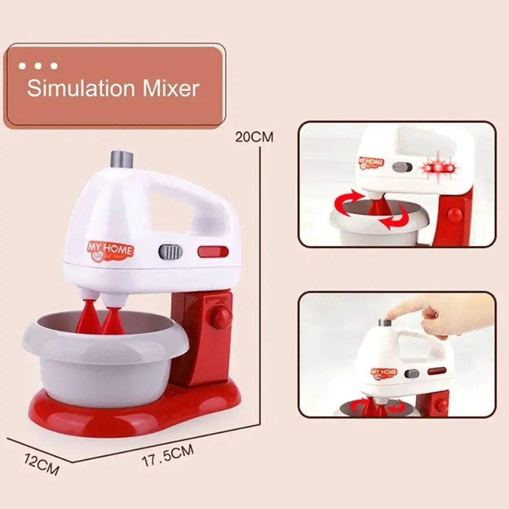 Mini Pretend Play Kitchen Appliance Toy Set, Red
