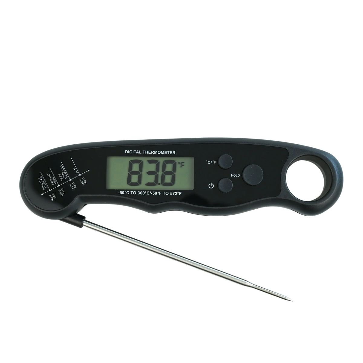 Folding Cooking Thermometer with Backlight and Hold