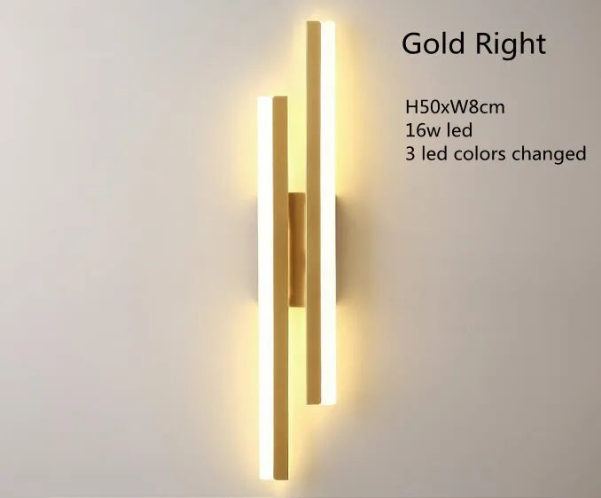 Aplique de parede LED com luz regulável, 50 cm