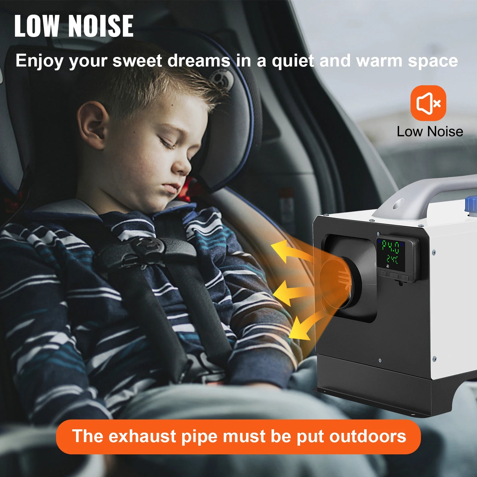 Riscaldatore d'aria diesel 8KW 12V con LCD e telecomando per camper e camion