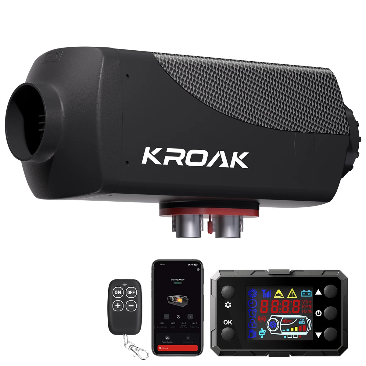 8KW 12V Diesel Air Parking Heater with Remote & LCD Display