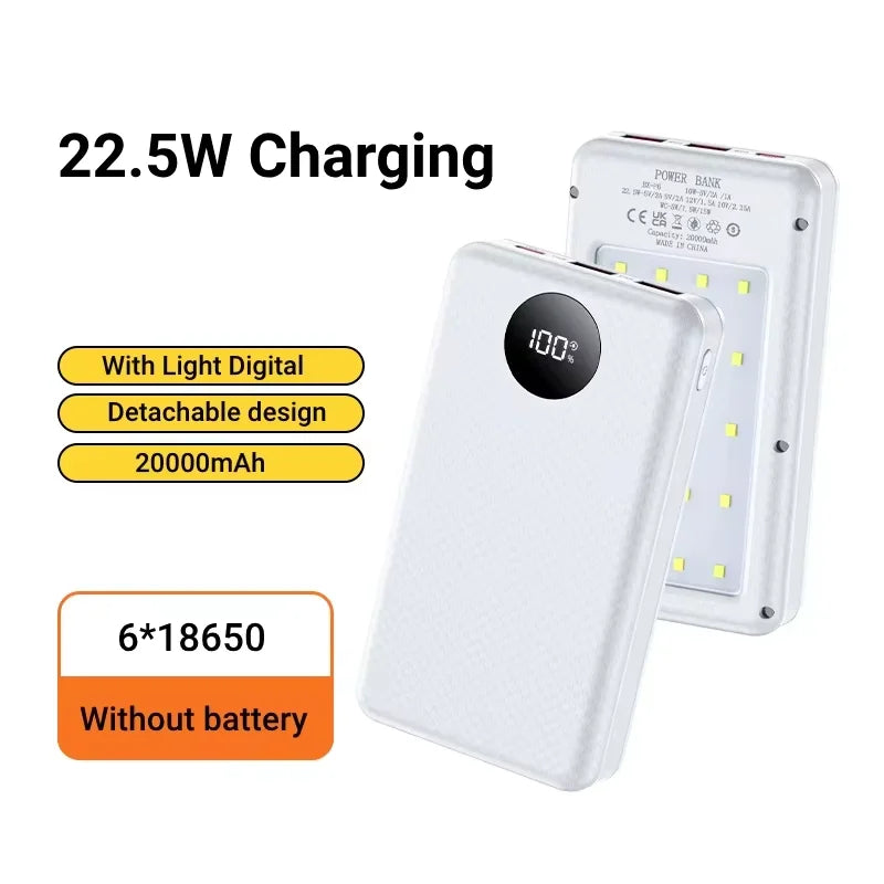 Six-Cell 18650 Power Bank Case - Model Options