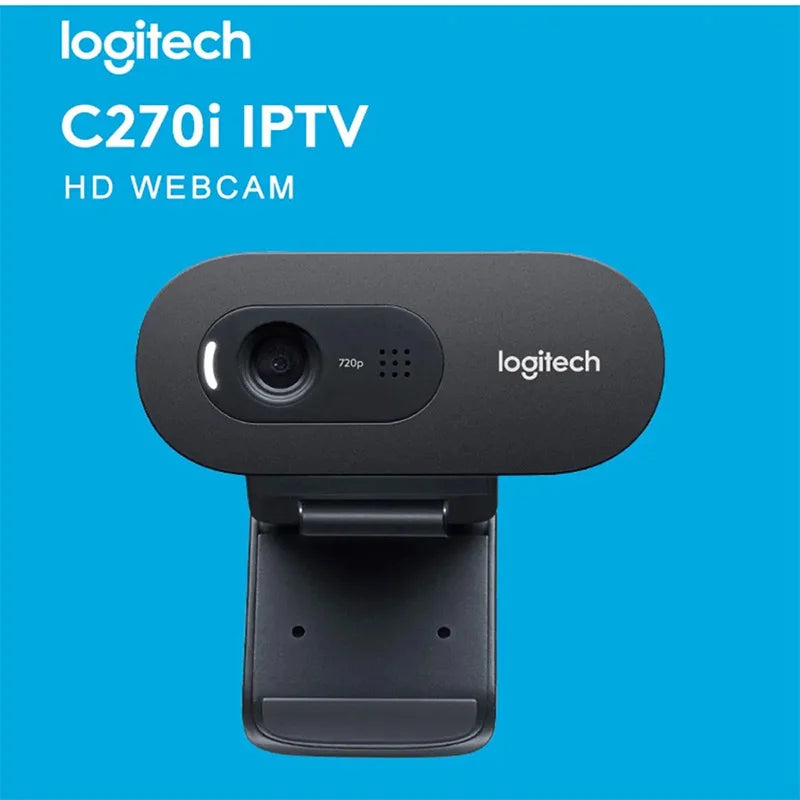 Logitech C270i HD Webcam with Built‑In Microphone