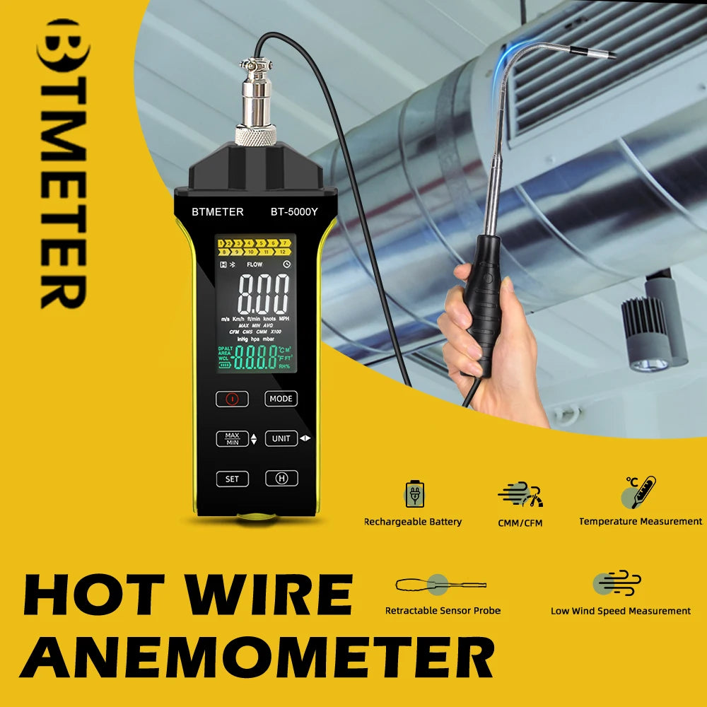 Hot-Wire Anemometer with Retractable Probe