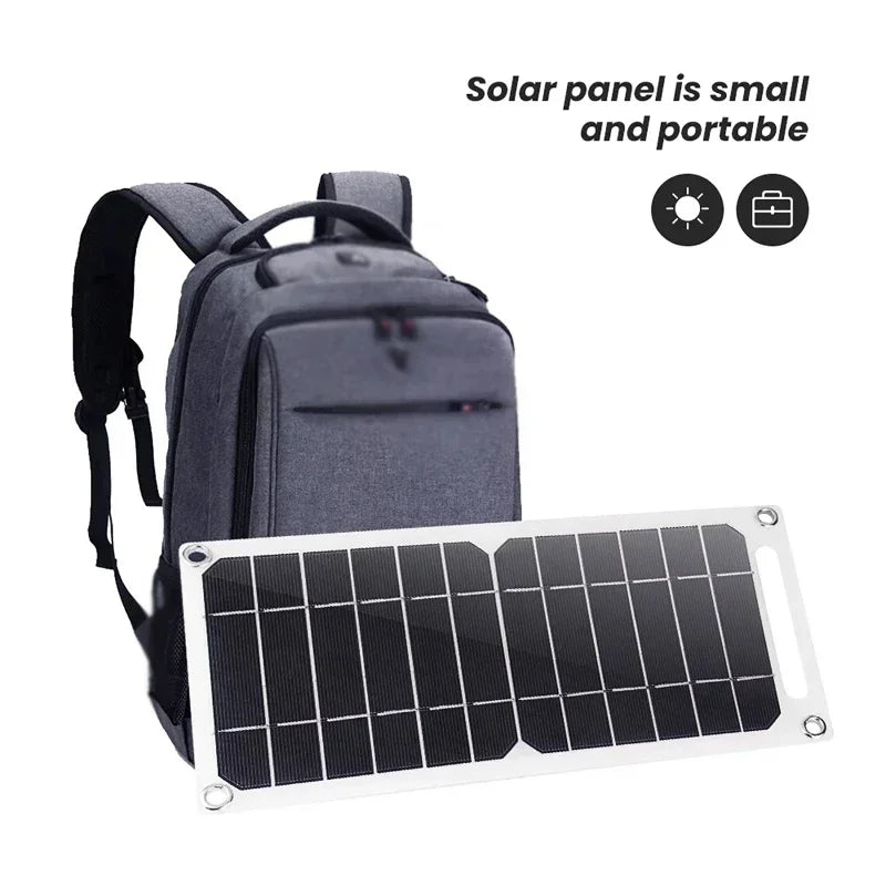 35W Sunpower Portable Solar Panel 5V Solar Plate WithUSB Safe Stabilize Charger ForPower Bank Phone Outdoor Camping Home RV Gift 