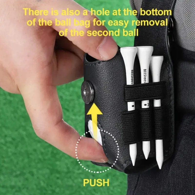 Bolsa de cintura para bolas de golfe com cinto para transporte