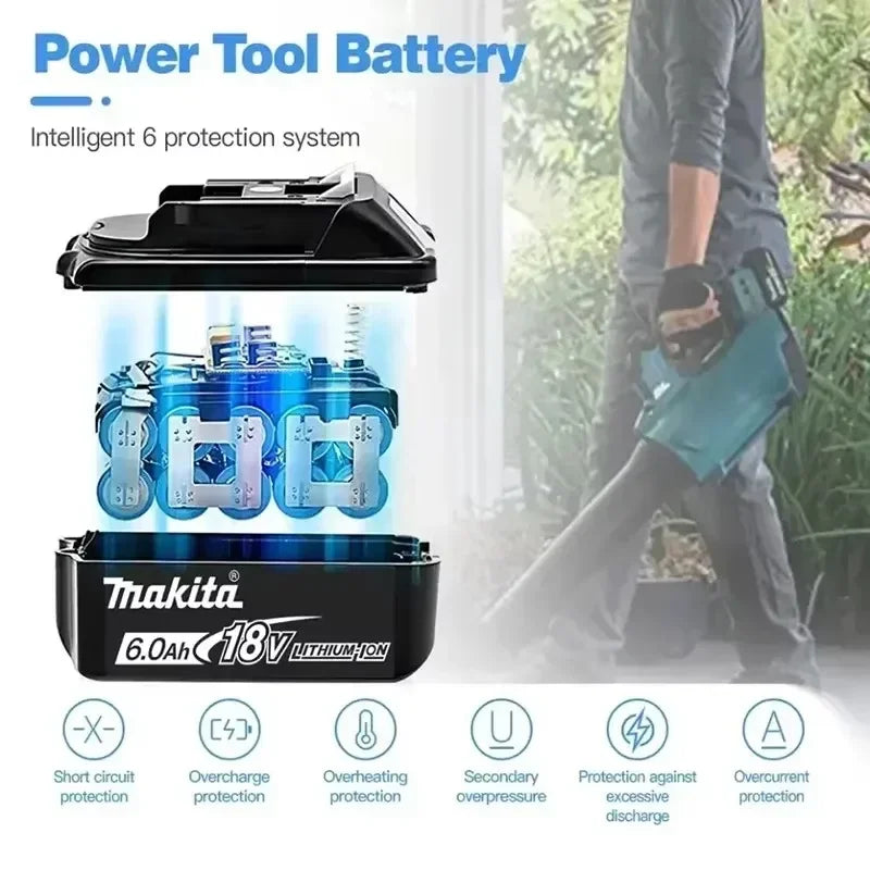 Makita 18V 6.0Ah Rechargeable Lithium Battery