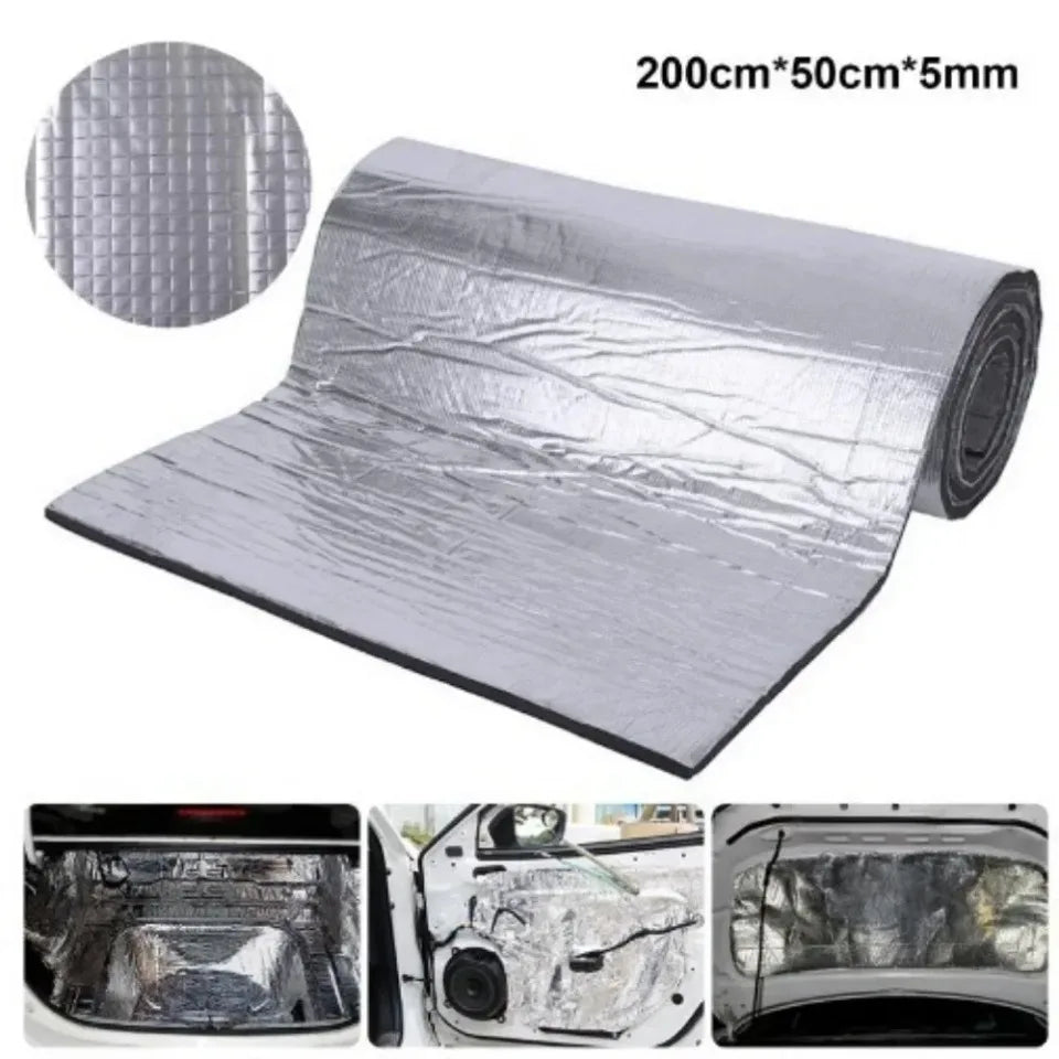 Manta de Isolamento Acústico e Térmico 5/10MM, Isolamento Sonoro para Carro, Isolamento para Capot, Acessórios para Interior de Automóveis