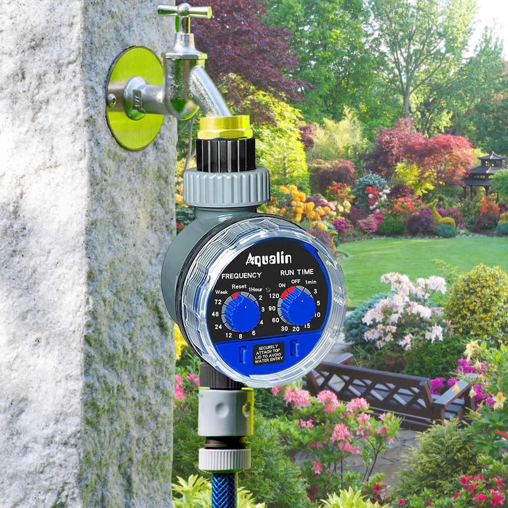 Timer analogico per l'irrigazione del giardino con valvola a sfera