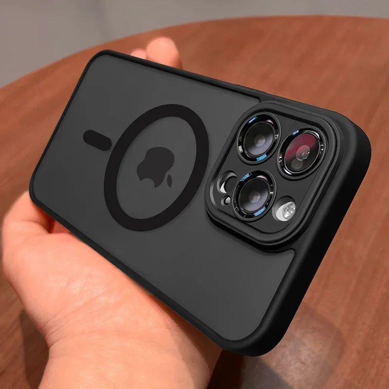 Magnetic Matte Phone Case for Selected iPhone Models