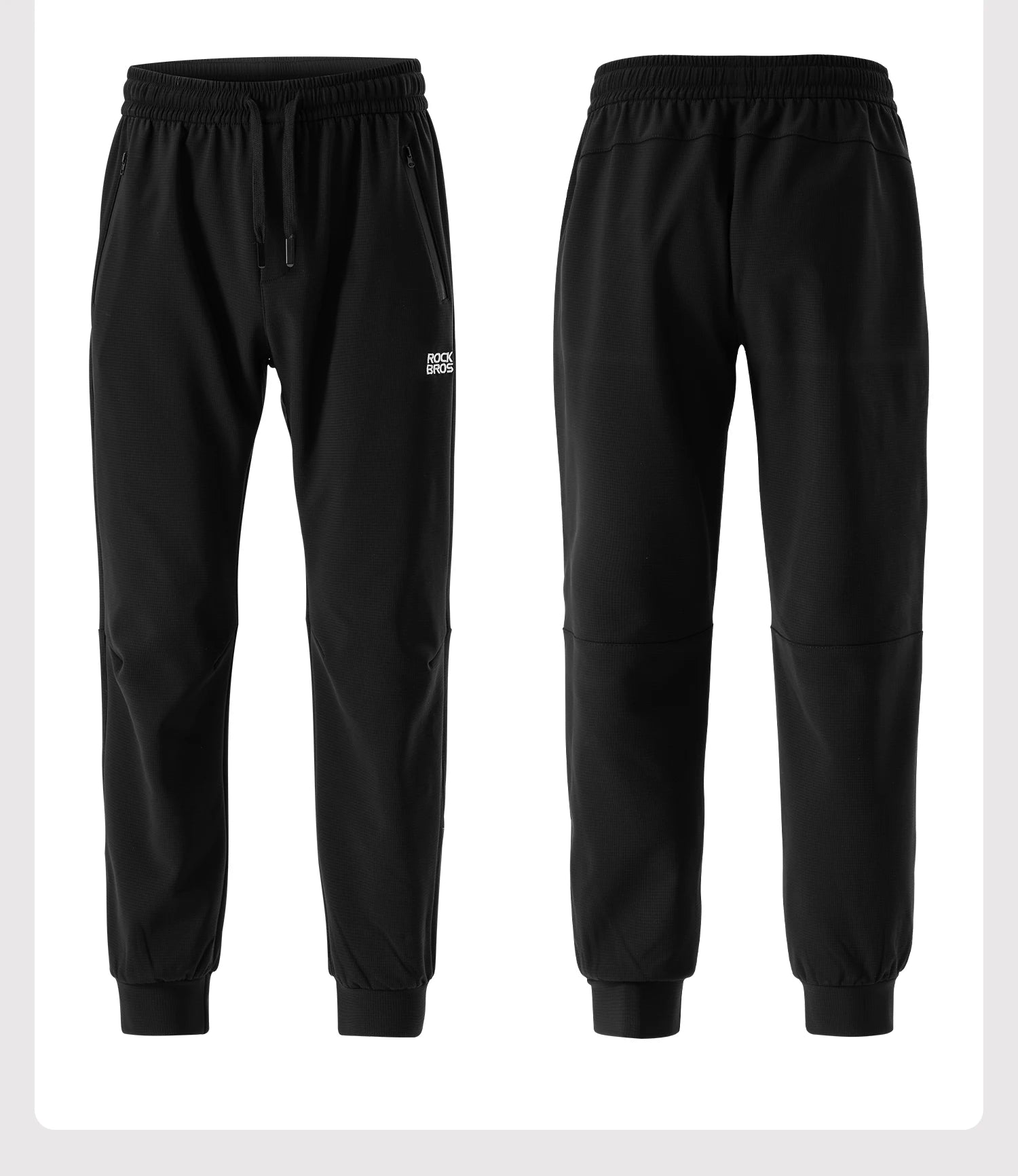Fleecegefütterte, winddichte Outdoor-Hose mit Kordelzug