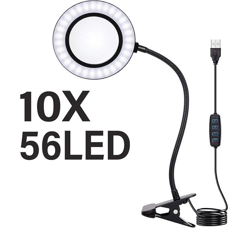 مصباح مليء LED قابل لللبس للإضاءة المجمعة - 5× أو 10×