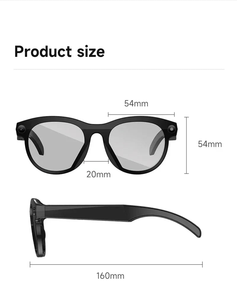 AI Smart Glasses with 8K Camera, Translation & Bluetooth Calls