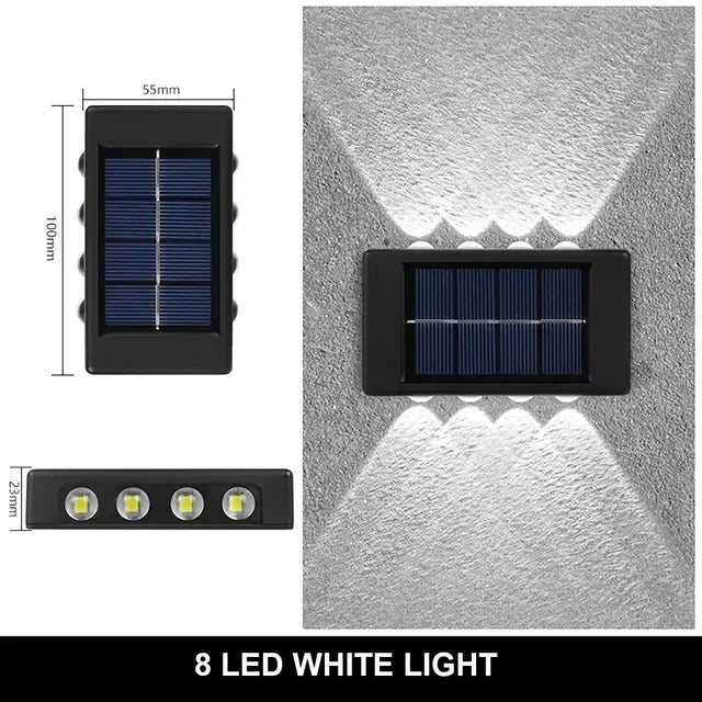 Solar Up-and-Down Wall Light - LED Options