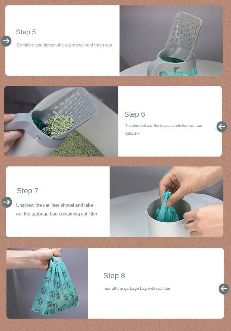 Cat Litter Shovel Scoop For Pet Filter Clean Toilet Garbage Picker Cat Supplies Accessory Cat Litter Box Self Cleaning 