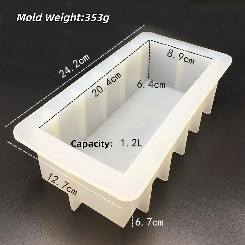 Silicone Tube Soap Mould — Shape Options