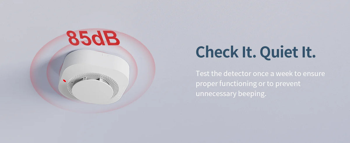 2/3/4/5/6 PCS Smoke Detector 10-Year Sensor Lifespan 360° Detection Low Battery Warning Fire Smoke Alarm Warehouse Garage Hallway Apartment Security