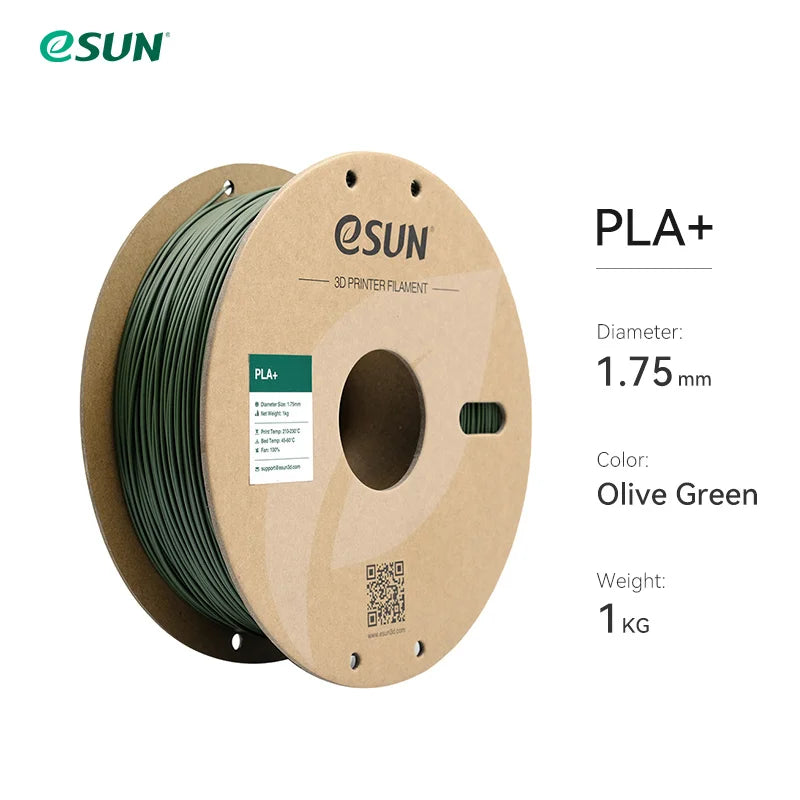 Filamento PLA+ para impressora 3D, 1.75 mm, bobina de 1 kg