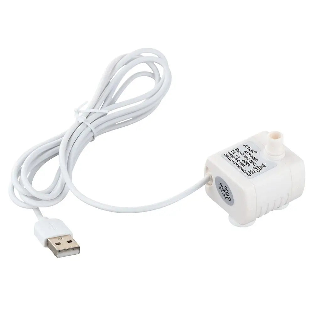 Motor til vannpumpe, 2 W 5 V, erstatning for Cat Pet-vannfontene og dispenser, stillegående sirkulasjonspumpe, tilbehør