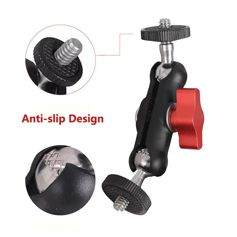 Camera Super Clamp with Double Ball-Head Arm