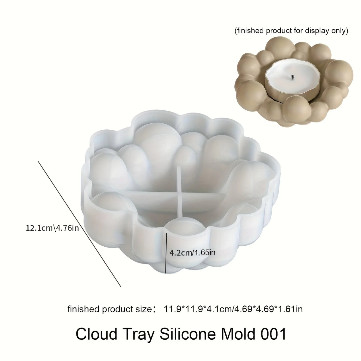 Bubble Cloud Bowl Silicone Craft Mould