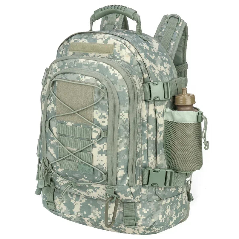 Sac à dos militaire tactique 65L pour camping, randonnée et voyage