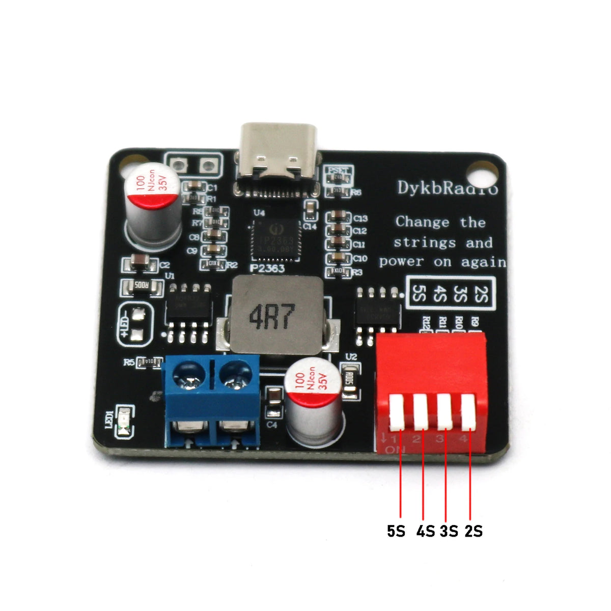 IP2363 USB-C PD Battery Charging Module, 2S–5S