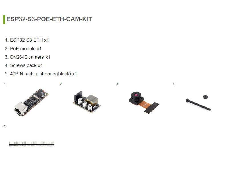 ESP32-S3 Ethernet-ontwikkelbord opties