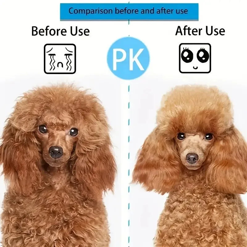 Push-Button Pet Grooming Brush