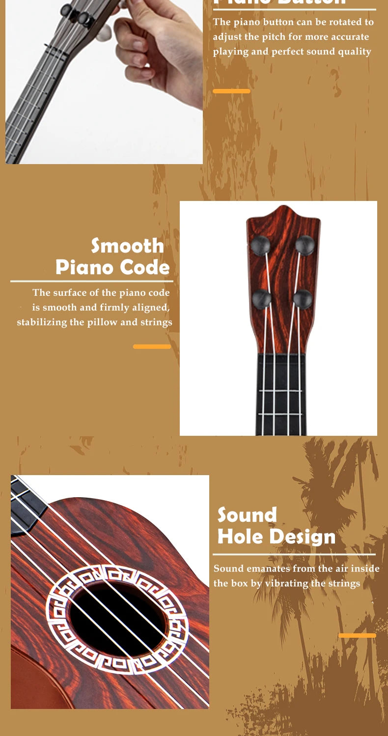 Children's Plastic Ukulele-Style Guitar Toy