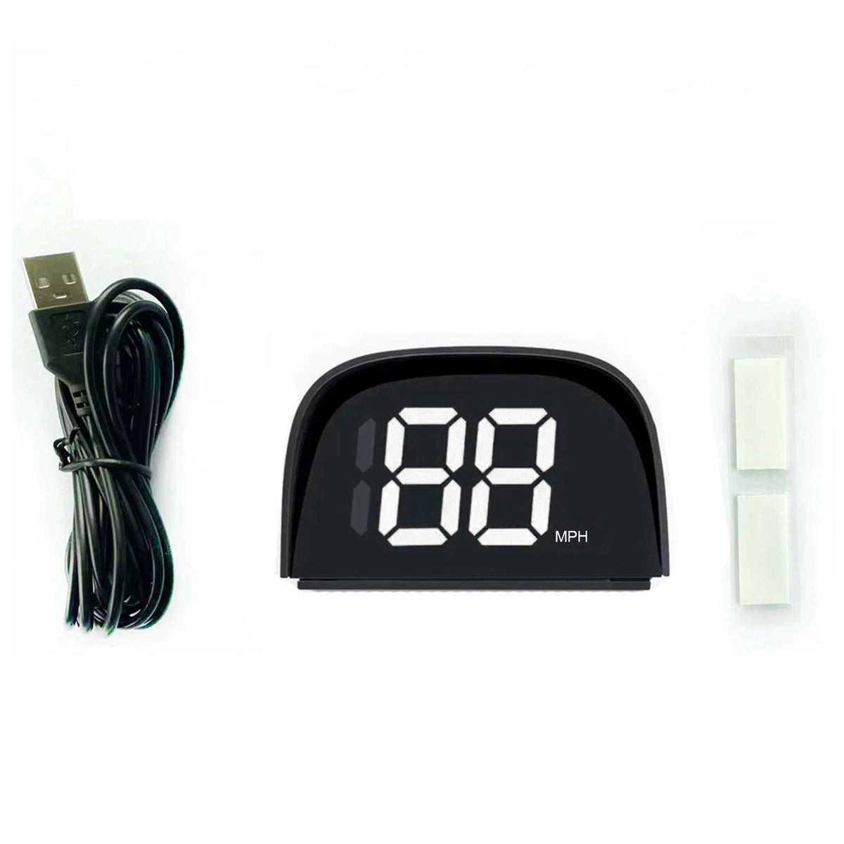 USB GPS Digital Speedometer, MPH/KMH & Green/White Options