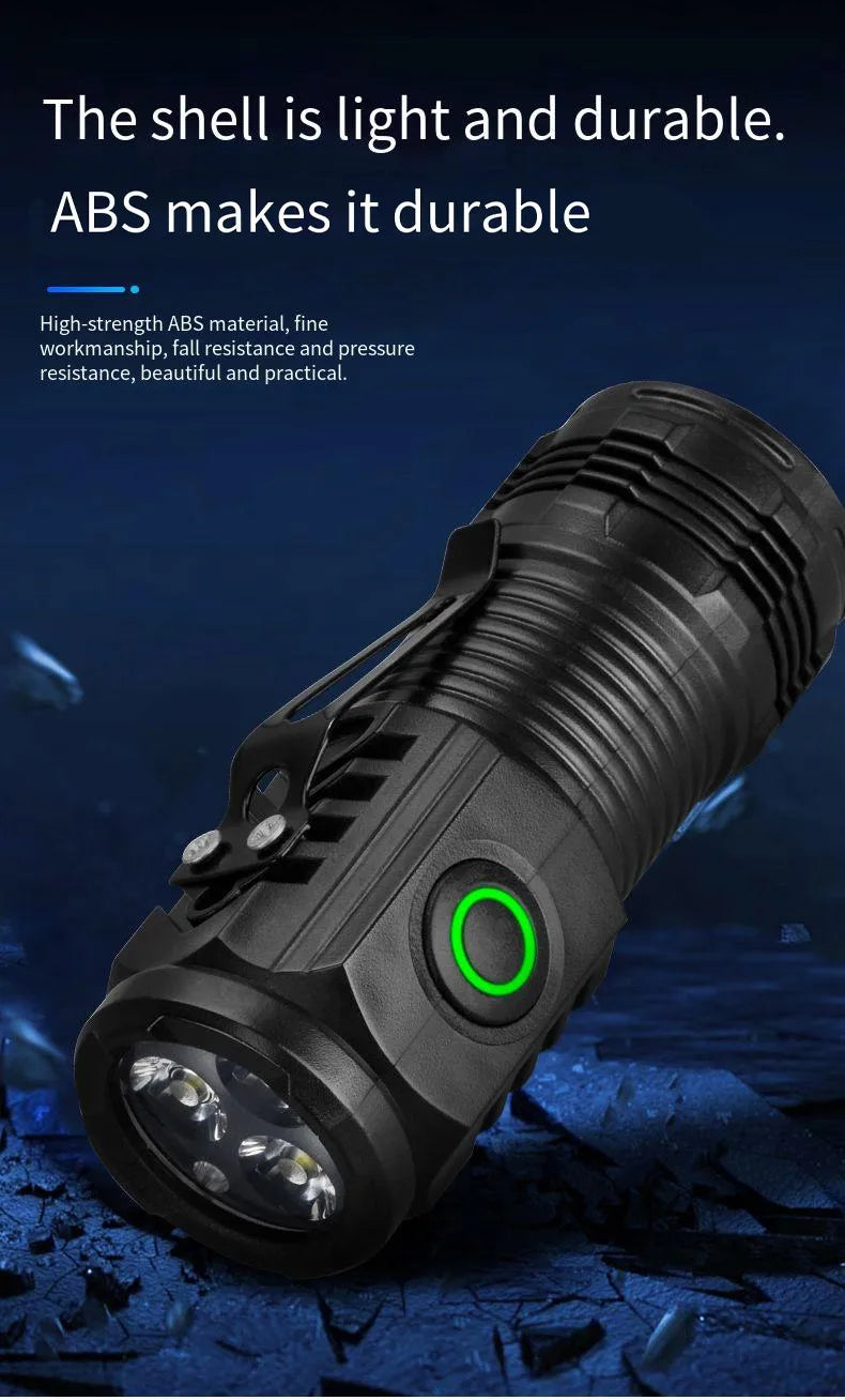S01 Rechargeable Mini LED Clip Flashlight