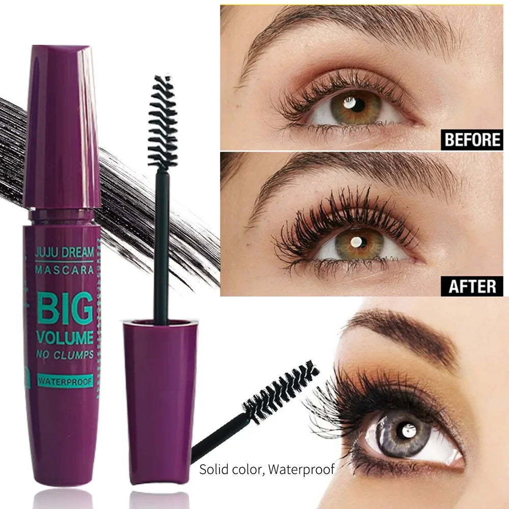 4D Curling Mascara – Lengthening, Waterproof, Sweatproof, Long-Lasting, Smudge-Proof, Unisex, Gentle, Certified 