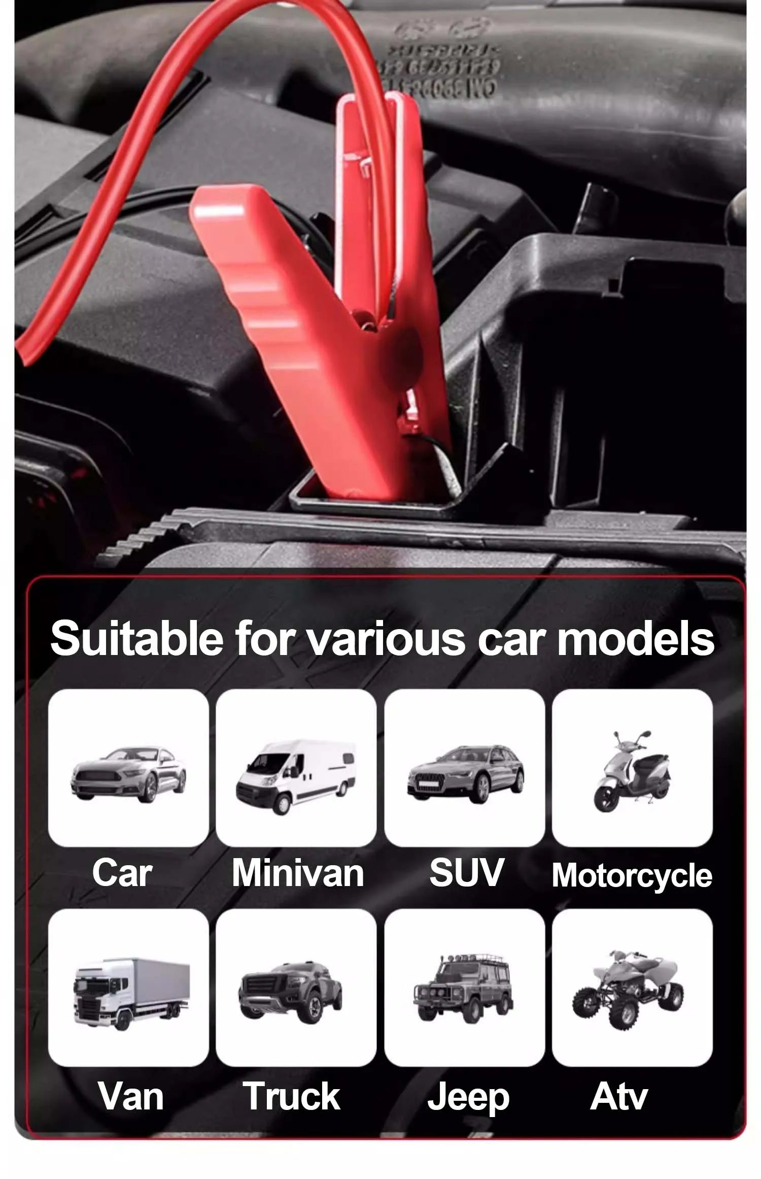 GKFLY 4000A Car Jump Starter Portable Power Bank