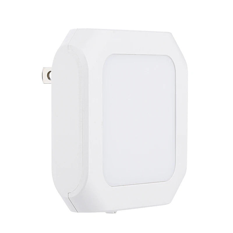 Plug-In White LED Night Light, EU/US Options
