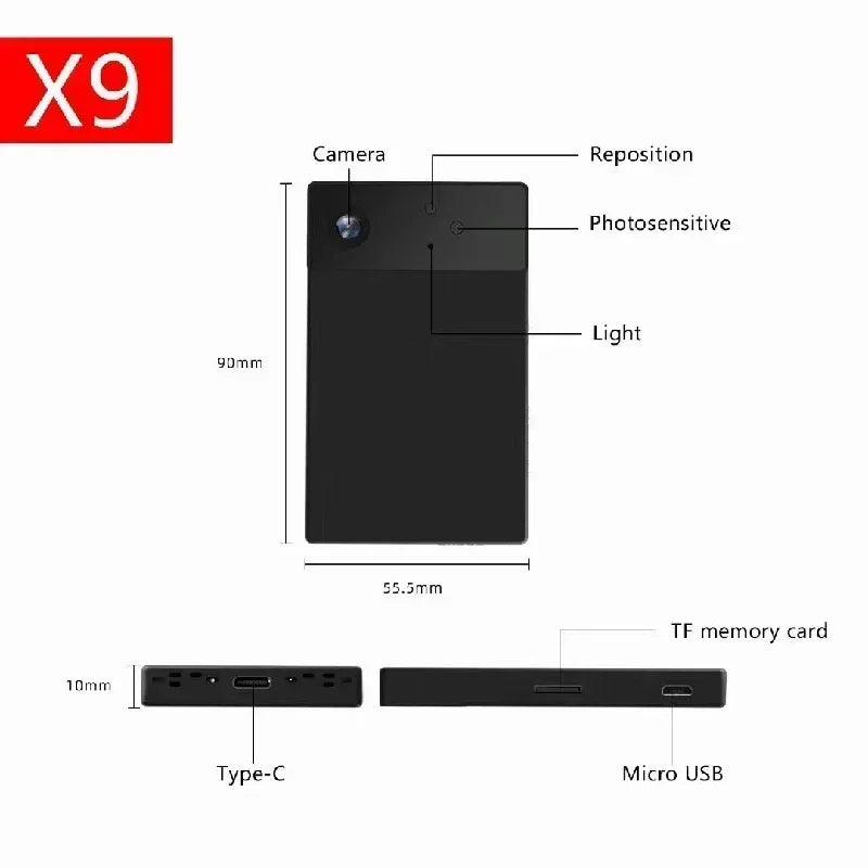 X9 Wireless Mini WiFi Camera with Night Vision HD 1080P