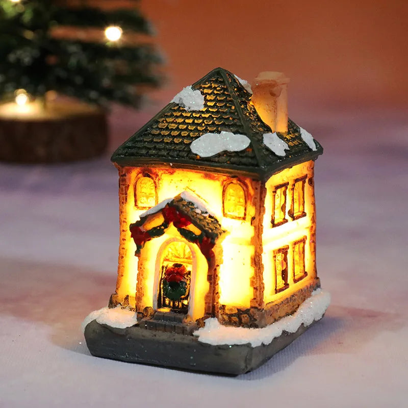 Christmas House Light Decorations For Home Ornaments Kids Xmas Gift New Year 2025 Navidad Decor Bedroom Night Light With Battery 