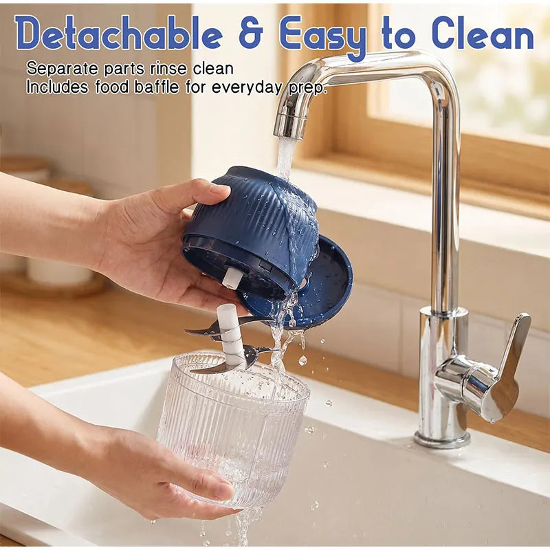 USB-Rechargeable Cordless Mini Food Chopper