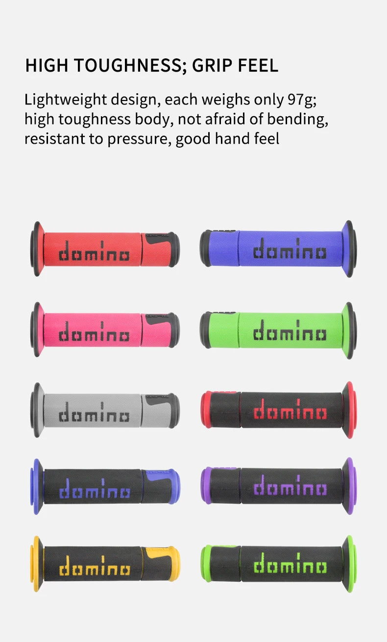 7/8 "22 24mm Motorcycle Grips Handle Bar For KTM YAMAHA Universal Pit Bike Motocross Motorbike Rubber GEL Domino Grip 15 Colors 