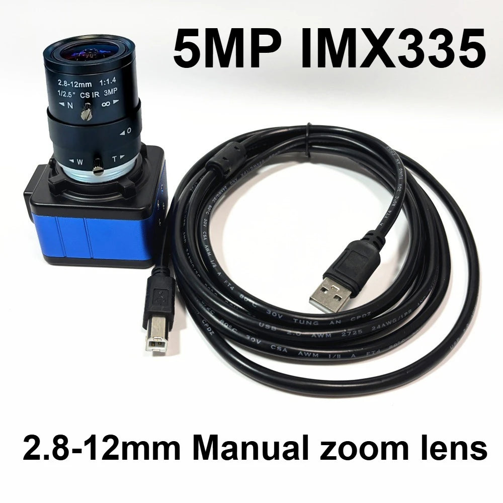 16MP 4K USB Webcam with 2.8-12mm Varifocal Lens