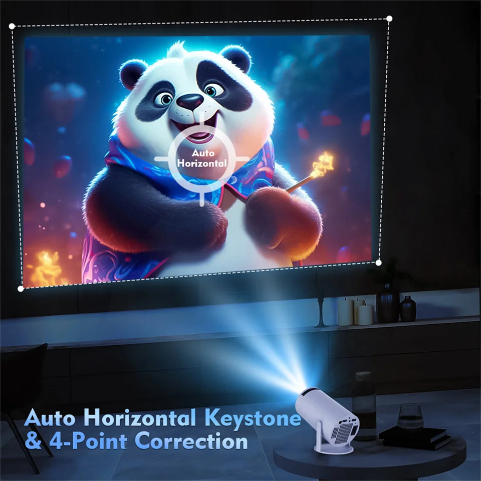 2026 Νέο HY300 Προβολέας 4K Android 11 Wifi6 290ANSI Allwinner H713 BT5.0 1080P 1280*720P Σινεμά Ουδέτερη φορητά Προβολείς Κήπος