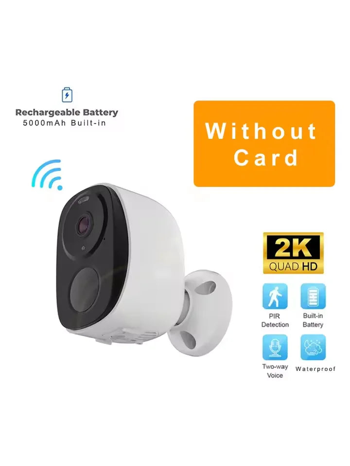 Security Cameras Wireless Outdoor, 2K 3MP Battery Powered WiFi Security Camera with Spotlight Siren, 2-Way Audio, Waterproof 