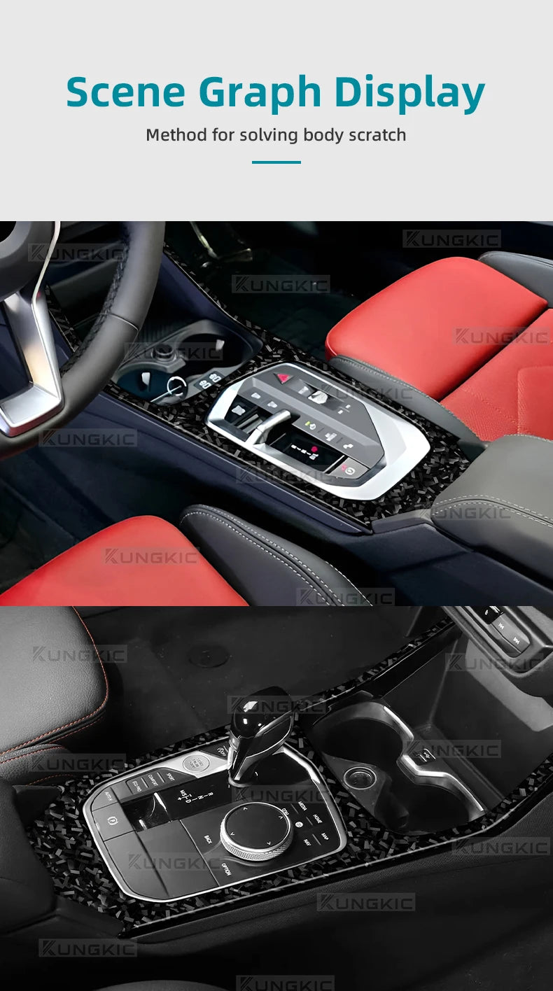 BMW 1 Series F40 / 2 Series F44 Carbon Fiber Gear Panel Trim