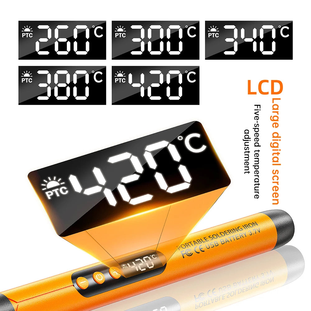 Cordless USB Soldering Iron - Sets and Tips