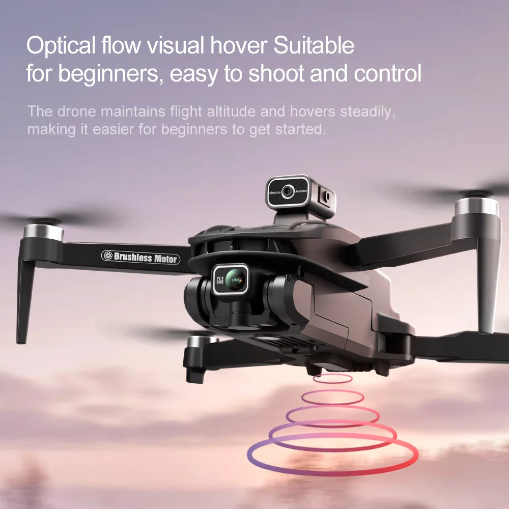 NEW V168 Pro MAX GPS Drone 4K Professional 1080P HD Camera 5G WIFI FPV Drone Brushless Motor 2 Batteries 4.5 Inch Large Screen Remote Control Quadcopter Boys Toys