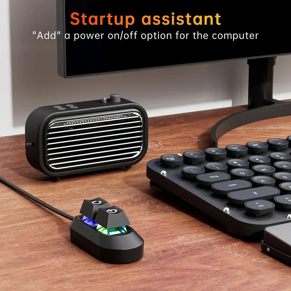 Interrupteur d’alimentation externe pour PC avec câble de 2m