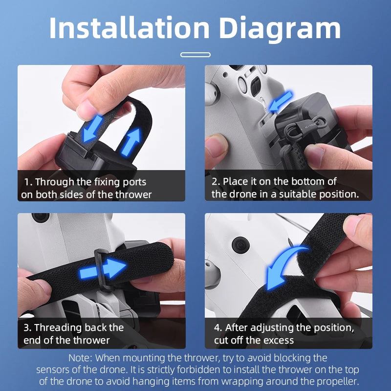 Accessoire de largage télécommandé pour drones DJI