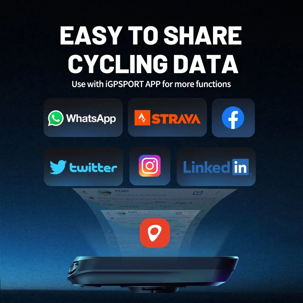 BSC100S GPS Cycling Computer - Mount Options