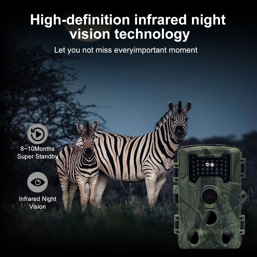 Mini Hunting Trail Camera 36MP 1080P Night Vision Wildlife Camera Motion Activated Tracking Photo Trap Cam Wild Surveillance 